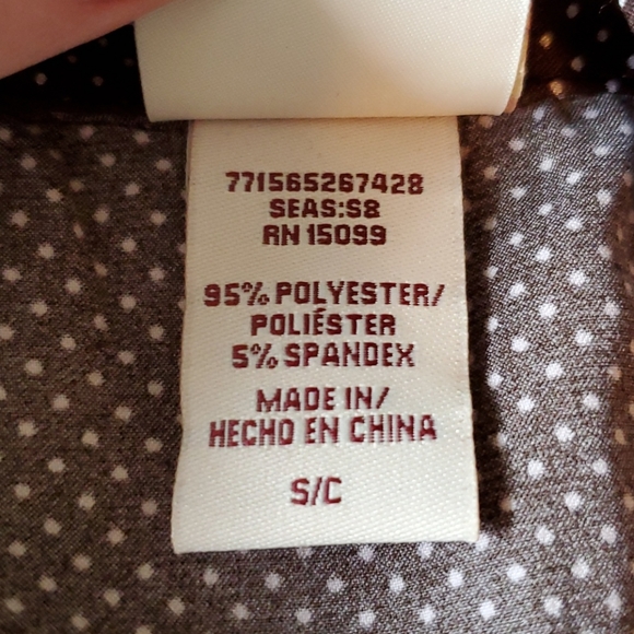 Covington Brown Polka-dot Blouse - Picture 7 of 8